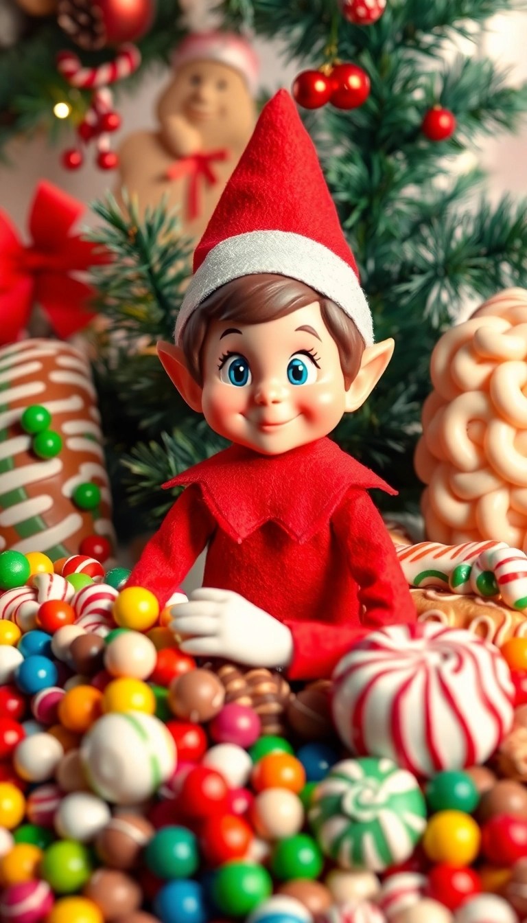 19 Last-Minute Elf on the Shelf Ideas That Will Save Your Day (Especially #10!) - 15. Elf’s Sweet Tooth