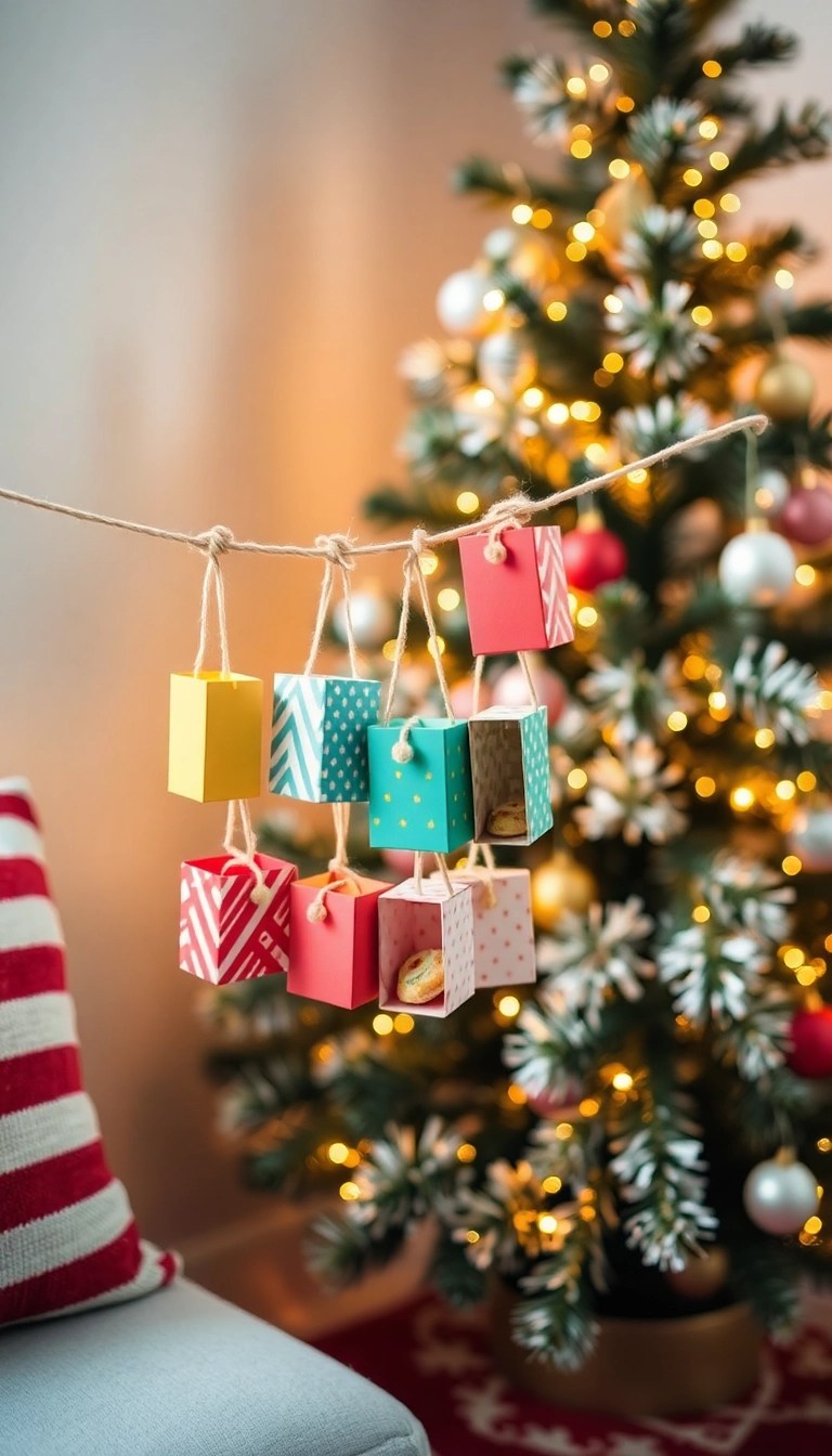 25 Easy Christmas DIY Decor Ideas That’ll Spark Your Holiday Spirit! - 10. DIY Advent Calendar