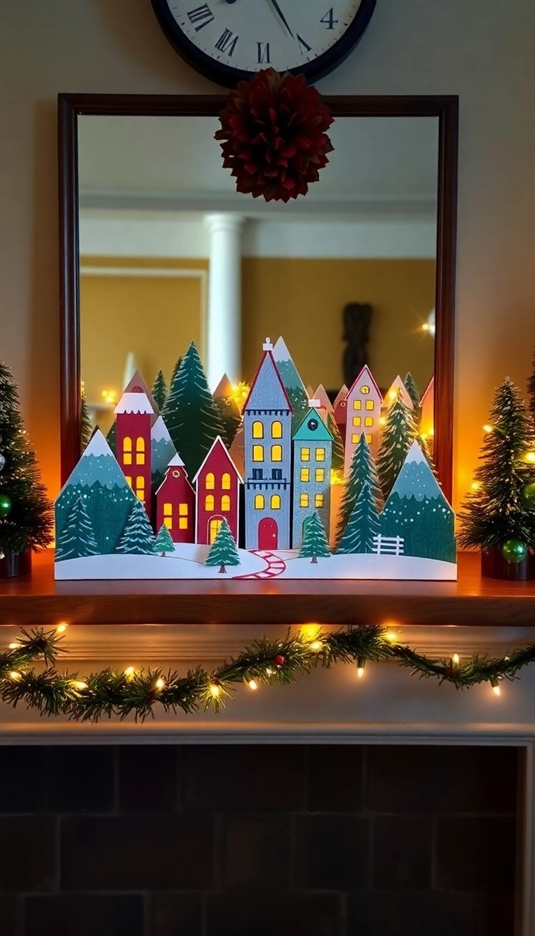25 Easy Christmas DIY Decor Ideas That’ll Spark Your Holiday Spirit! - 14. DIY Christmas Village