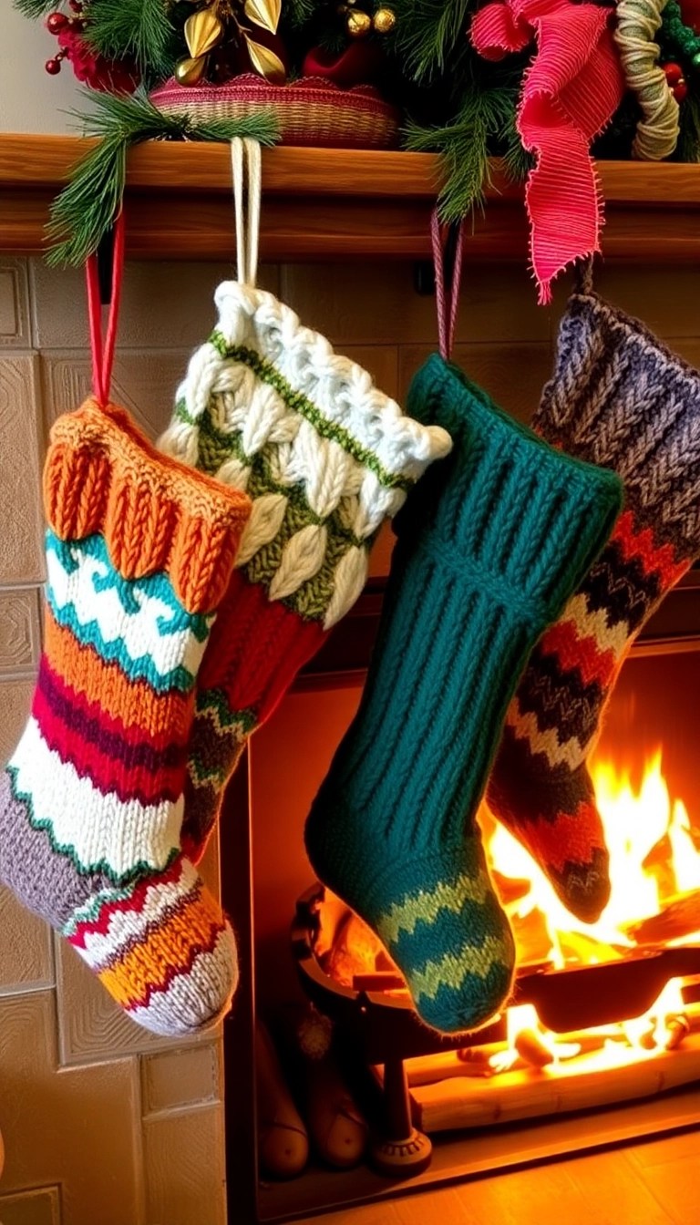 25 Easy Christmas DIY Decor Ideas That’ll Spark Your Holiday Spirit! - 4. Upcycled Sweater Stockings